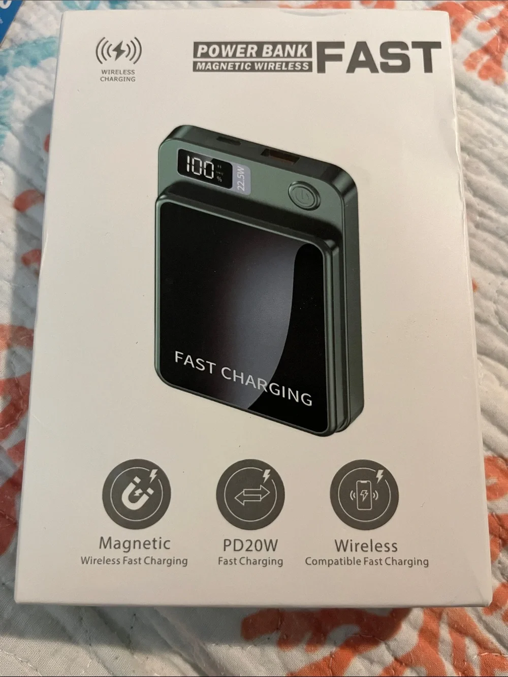 Magnetic Wireless Power Bank — Black